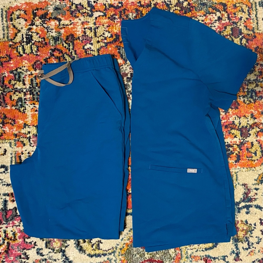 Figs Scrubs Alps Blue